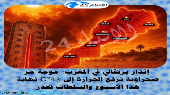 إنذار برتقالي في المغرب.. موجة حر صحراوية ترفع الحرارة إلى 43°C نهاية هذا الأسبوع والسلطات تحذر